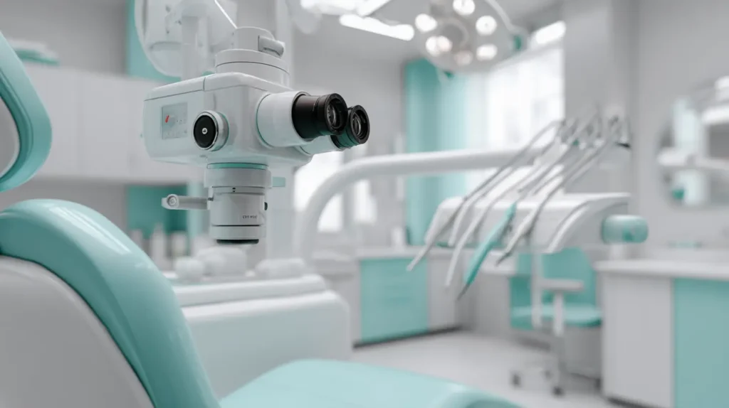 Endodontinio gydymo mikroskopas modernioje odontologijos klinikoje